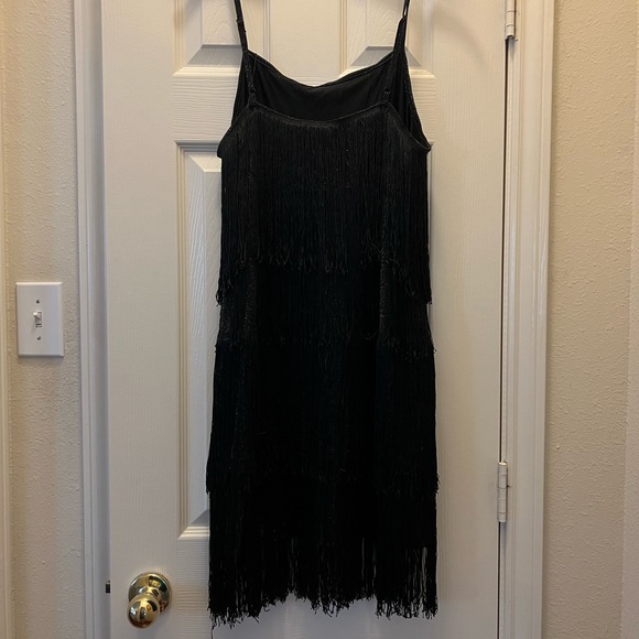 Black sparkly fringe dress - Picture 4 of 6